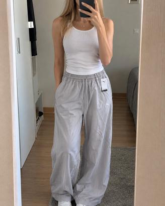 pantalone tuta wide leg nuovo tg M