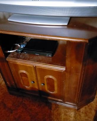 Mobile in legno porta TV ad angolo