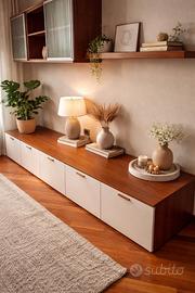 Parete attrezzata sala con porta tv