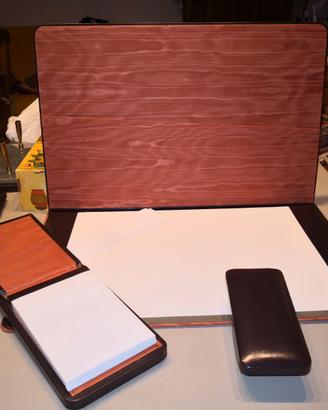 SET DA SCRIVANIA IN PELLE
