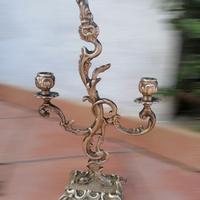 candelabro ottone vintage 30 cm
