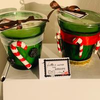 Candele natalizie decorate a mano #idearegalo