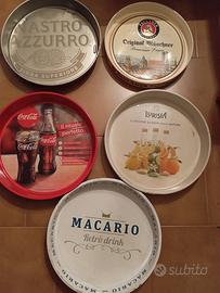collezione di vassoi pubblicitari vari