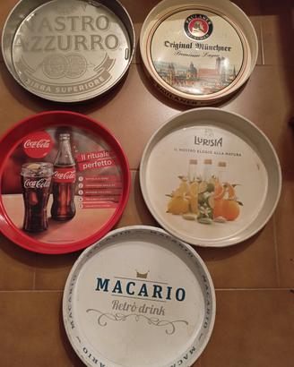 collezione di vassoi pubblicitari vari
