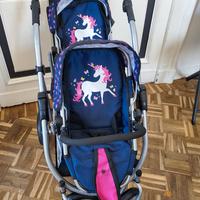 passeggino gemellare giocattolo