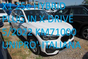 Bmw X1 25E X-DRIVE HYBRID PLUG-IN PREZZO SENZA VIN