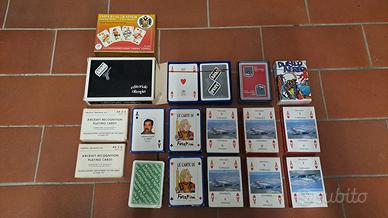 Lotto 16 mazzi carte da gioco vintage - Militaria