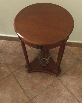 Tavolino rotondo in legno originale