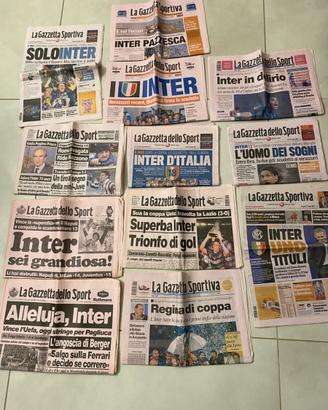 Gazzetta con vittorie dell’Inter