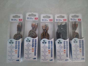 cinque prolunghe usb