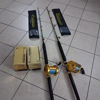 Canne mulinelli da pesca al tonno 50 lb