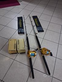 Canne mulinelli da pesca al tonno 50 lb