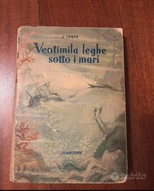 Libro vintage Ventimila leghe sotto ai mari