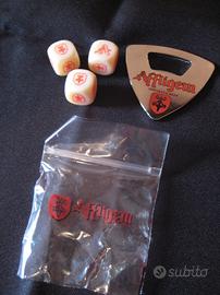 Gadgets birra affligem dadi gioco + apribottiglie