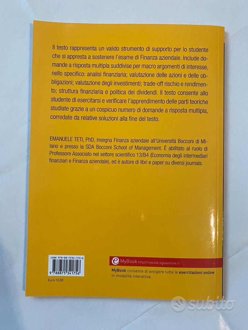 Fondamenti di finanza aziendale e intermediari finanziari