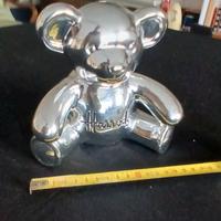 Salvadanaio Harrods in ceramica cromata