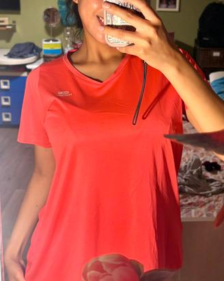 T-shirt sportiva traspirante donna taglia L/XL