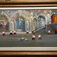 QUADRO DI NORBERTO MARTINI 50x100,OLIO SU TELA