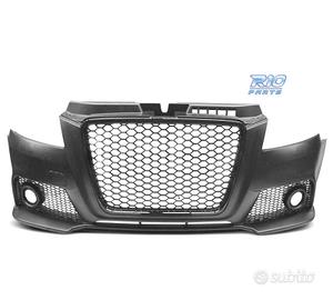 PARAURTI ANTERIORE AUDI A3 8P 08-12 LOOK RS3 NERO 