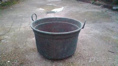 calderone di rame antico..leggere descrizione 