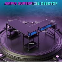 Scrivania angolare gaming/ufficio