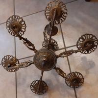 Lampadario In Bronzo A 6 Bracci