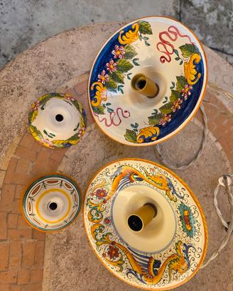 Lampade da soffitto in ceramica.