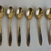 Servizio cucchiaini in argento russo