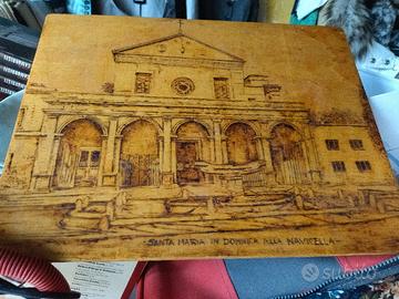 incisione su legno multistrato 