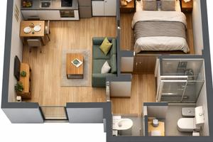 Bilocale in centro - con posto auto riservato