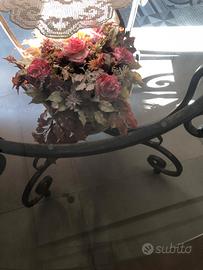 tavolo artigianale ferro battuto 