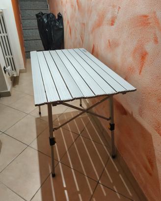 Tavolo da campeggio altezza regolabile 