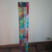 Colonna / torretta porta CD in ferro multicolor