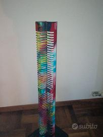 Colonna / torretta porta CD in ferro multicolor