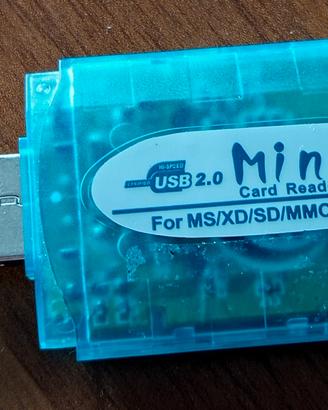 Mini Card Reader Lettore di schede MS/XD/SD/MMC