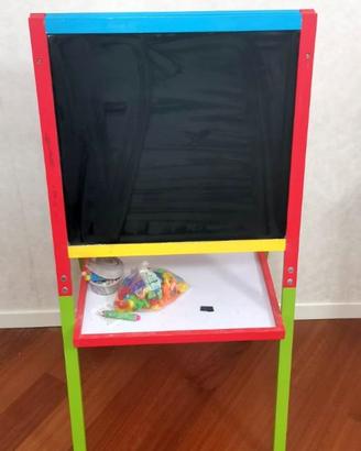 Lavagna in Legno 2 in 1 Multicolore