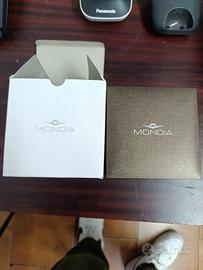 scatola mondia per orologi nuova completa 