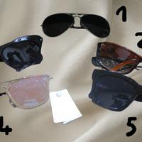 Lotto di 5 Occhiali da Sole - Stili Tendenza e Cla