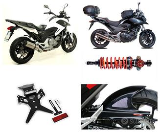 Honda Nc 700 scarico plexi bauletto ammortizzatore