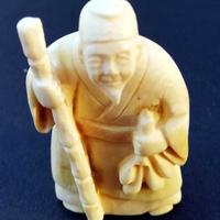 5 bottone giapponese antico netsuke originale