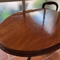 Tavolo con 6 sedie dei primi 900