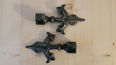 Terminali per aste tende tendoni giglio fiorentino