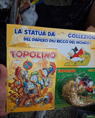 topolino 3677 + statuetta zio paperone 