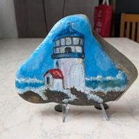 pietre dipinte ad olio