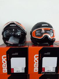 Casco jet doppia visiera parasole beon