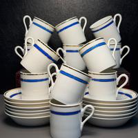 Set di 12 Tazze Caffe Ginori modello Impero