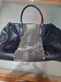 Borsa Trussardi nera e grigia
