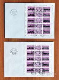 Francobolli Svizzera Ferrovia del Gottardo 1982