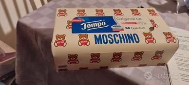 scatola vintage fazzolettini moschino 