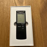 Registratore vocale nero usb recharge